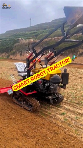 🚜 Smart Robot Tractor! 🤖 No Driver Needed! 🌾 #RobotTractor #SmartFarming #FutureTech