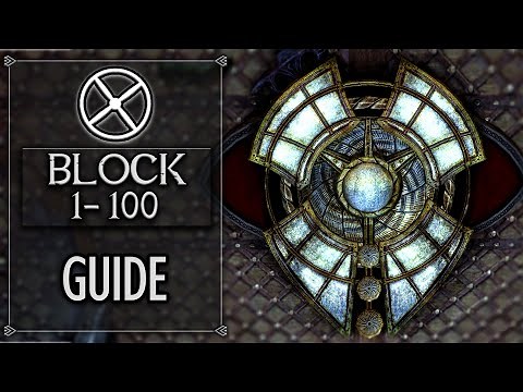 Skyrim - Level Up Block To 100 FAST 2024