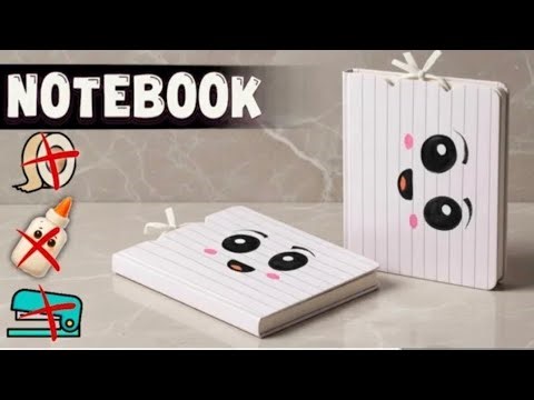 DIY Mini Notebook : How to Make Cute Paper Notebook (No Tape, No Glue) School Craft