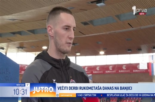 Večiti derbi rukometaša Partizana i Crvene zvezde | Video | Prva Televizija