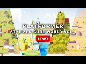PLATFORMER - Stylized Cube World Vol.1 | Gameplay | #Polyart3d