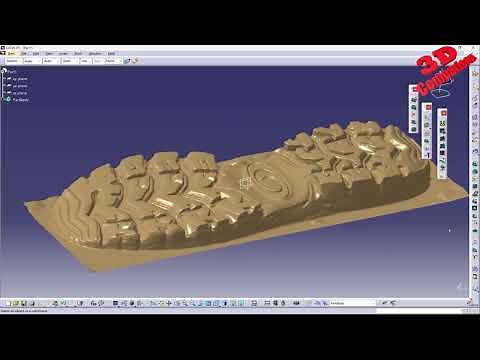 Align and convert a 3D scan to a surface in CATIA V5