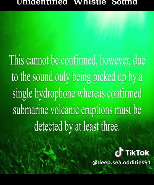 Unidentified “Whistle” Sound #deepsea #secret