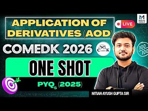 AOD One Shot for COMEDK 2026 🔥 | All Concepts + PYQs 2025 | 120+ Marks Strategy | Ayush Sir