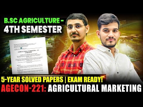 Agricultural marketing old papers solution AGECON-221 Old Papers Solutions bsc agriculture 4th sem
