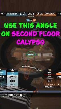 Use this angle on second floor Calypso #r6siege #rainbow6siege #tutorial #howto
