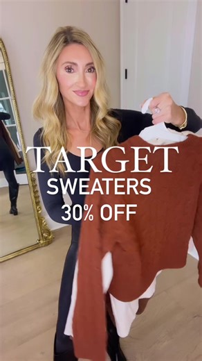Target Sweaters on sale with Target Circle!! #targetsale #targetlife #targethaul #targetshopping 🔗👇🏼 | Steph.slater.style