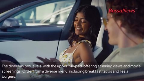 Tesla opens first diner in Hollywood with robot staff and drive-in cinema
