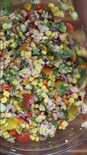 Black Eyed Pea Salad with Crawfish Recipe
