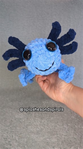 Crochet Axolotls amigurumi market prep soft chenille yarn blanket #crochet #amigurumi #axolotl #cute