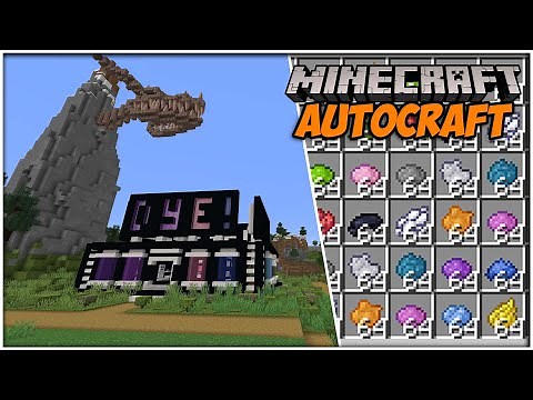 AutoCraft 2: Modern Dye Shop (Minecraft 1.17 Survival)