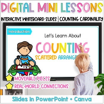 Digital COUNTING Mini Lesson | Interactive Slides for K.NR.1 & Cardinality