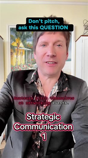 Strategic communication isn't pitching yourself—it's asking questions that prove you understand decision-maker problems. Most people sell. High-value professionals diagnose. Comment 'SPY' and I'll send you Network Like a Spy—the intelligence operative framework for infiltrating exclusive networks. #strategiccommunication #networkinglikeaspy #businessleadership #creatorsearchinsights