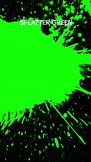 SPLATTER Green Screen #greenscreen #paintsplatter #visualeffect #fx #chromakey
