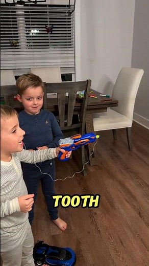 The CRAZIEST Way To Pull A Tooth! 🦷💥#shorts #funny #nerf #brothers