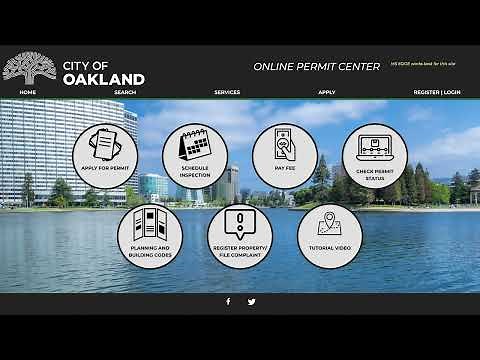 Register for Oakland's Online Permit Center