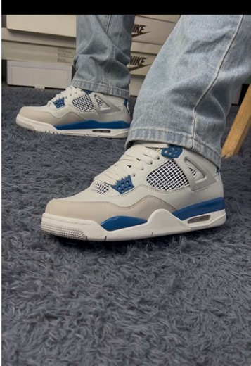 JORDAN 4 RETRO MILITARY BLUE 🔥 Envíos a todo el Perú 🇵🇪 Pago contra entrega en Lima✅ Más info 📲 972/476/218 #sneakers #jordan #nike #sneakerhead #Viral