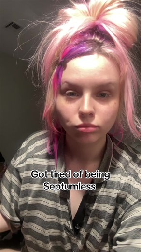 Is it cute guys #septum #fakeseptumpeircing #goth #DIY #fyp | septum piercing