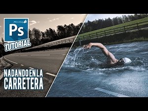 Fotomontaje nadando en una carretera Tutorial Photoshop by @ildefonsosegura