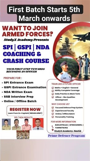 SPI | GSPI | NDA Coaching Admissions Started – Enroll Now