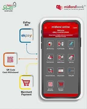 “midland online” - Banking is possible from anywhere, anytime!