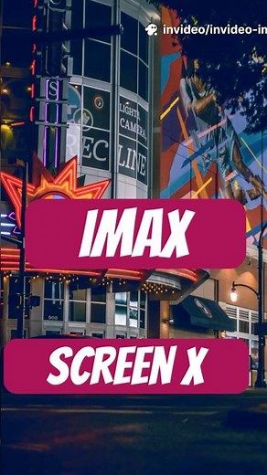 What is the difference between IMAX and ScreenX theaters?
