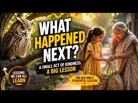 A Girl Helped an Old Lady… What the Owl Saw Next Will Inspire You