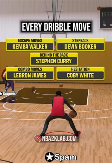 NBA 2K26 Handcam Controls All Dribble Moves #2k26 #2k #nba2k26 | best escape moves 2k26