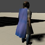 UnityのClothを使って髪、鎧、マントの動きを作成する