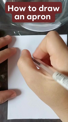 How to draw an apron Easy and fun way to draw an apron for kids.📌Apron is a protective or decorative garment worn over the front of one's clothes and tied at the back. Aprons are used to: ☑️ keep the clothes clean and tidy. ☑️ added protection from things like spills, food, dirt, germs, hazards, hair chemicals, paint and art materials. ☑️ Hold pens, tools in cooking easily in accessible pockets. ☑️ Something you wear over your clothes to protect them from the mess you make while you are cooking