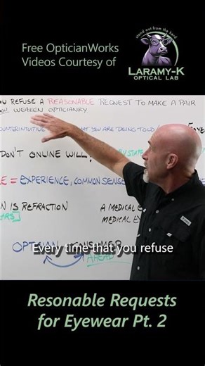 Reasonable Reqests for Eyewear Part 2