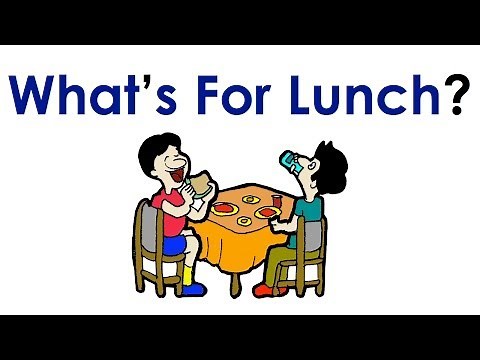 What's For Lunch? - Meal Time | Easy English Conversation Practice - ESL