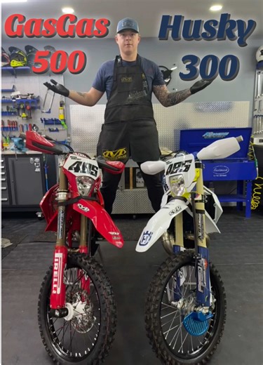 This Sunday. SORCS. One rider. Two beasts. 🏁🔥 Husky 300 or GasGas 500? Mason rides whatever YOU choose! Comment your vote! ⬇️⚡️ #teamA1 #suspension #dirtbike #offroad #fyp
