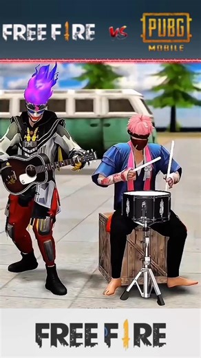 Free Fire Graphics vs Pubg Graphics #shorts #freefire