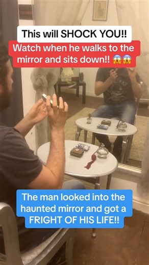 681K views · 3.1K reactions | Man sits down looking at the mirror. WIth the UKS most haunted doll behind him! What follows next will forever change this mans life forever!! GHOSTS DO EXIST??!! This is proof! #ghoststories #hauntedmirror #rotherham #paranormalvideos | Project reveal - Ghosts of Britain | Facebook