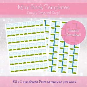 Digital Mini Book Editable Template - Reading Tracker Bookshelf - Canva TBR Book Jar Covers - 1:12 Dollhouse Miniatures - Anxiety Bookshelf - Etsy