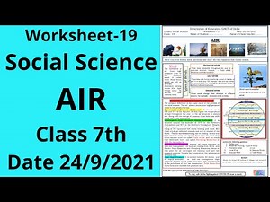 Worksheet 19 sst class 7 (24/9/21) English Medium/worksheet sst class 7 / Social science worksheet19