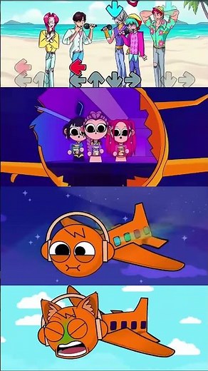 FNF Sprunki: The Epic K-pop Demon Slayer's Plane Challenge! #fnf #sodapop #sprunki