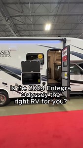 2.4K views · 30 reactions | Let the 2024 Entegra Coach Odyssey 24B be the hub of your next adventure!  Exterior TV  Full-Wall Slide  Cab Over Bunk  U-Shaped Dinette Learn more about the Odyssey: https://bit.ly/3V4eVMv | General RV Center | Facebook