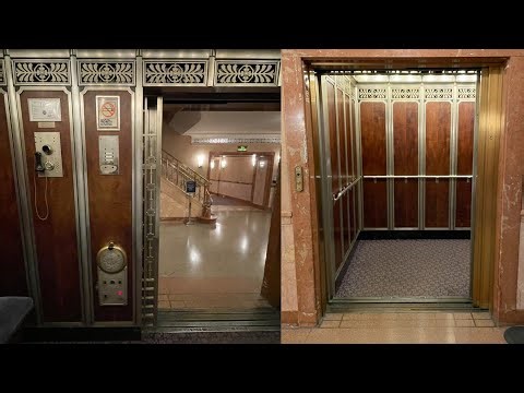 INCREDIBLE Manual 1930 Otis Micro-Drive Elevator @ Severance Hall - Cleveland, OH.