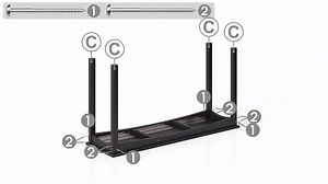 WESTIN OUTDOOR Laguna Outdoor Patio Bar Console Table with Storage Shelf Dark Green OP8015-DG