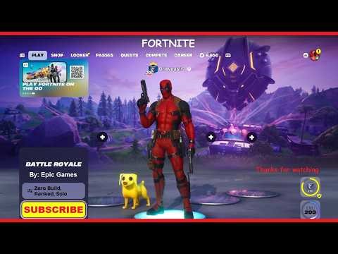 Fortnite: Battle Royale Ranked Solo Gameplay | Deadpool
