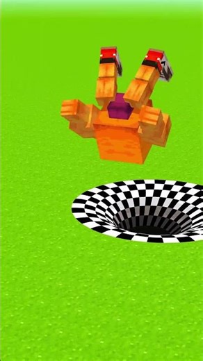 Hole illusion😎🤯 😲#minecraft