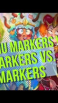 COMPARING ALCOHOL MARKERS - OHUHU Markers Vs. OLO Markers Vs. COPIC Markers