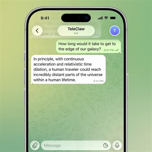 this is dope!!Telegram just pushed a new update, and streaming is now available for agents!What this means is: you can use Telegram like you are using a Codex & Claude Code terminalChat happens in real time instead of waiting for full responseagent-to-agent comms also got better, now you can spawn multiple agents in a chat and they can talk to each other without frictiontime to bring these to Spark next!