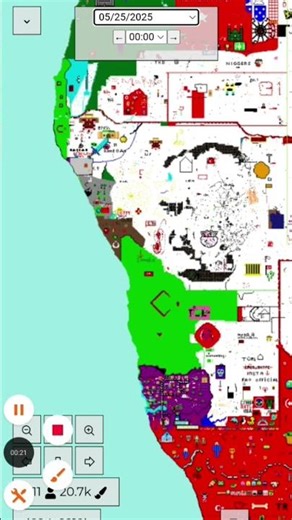 Evolution of Namibia on Pixelplanet #pixelplanet Pat 2 (April fools day Special)