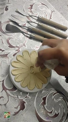 Easy texture flower art tutorial | texture art series part 1 #art #foryou #shorts #youtubeshorts