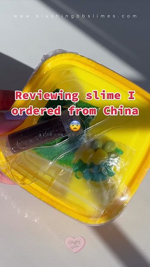 Reviewing Chinese Steamed Egg Slime with Corn and Peas | Blushingbb Slime Review