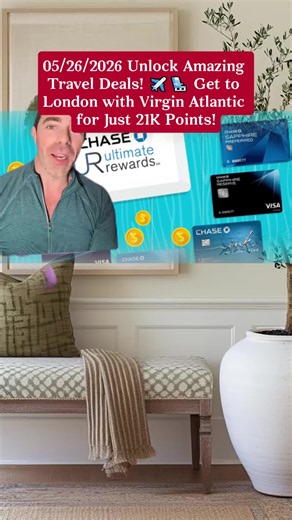 Unlock Amazing Travel Deals! ✈️💺 Get to London with Virgin Atlantic for Just 21K Points! #TravelHacks #LuxuryTravel #PointsBonus #fyp #pov #viral #creditcard #foryou #cruise #wealthy #weekend #vacation #travelhack #beauty #lodge #luxury #lounge #rich #swiss #free #savings #business #deals #storytime #TravelHacking #fypシ #airport #tiktok #travel #daddy #Miles #honeymoon #lux #firstclass #story #sapphire #points #chase #beautiful #fly #transfer #adventure #europe #switzerland #getaway #africa #bu