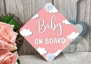 Baby on Board Car Sign - Baby on Board | Child on Board - Etsy Canada